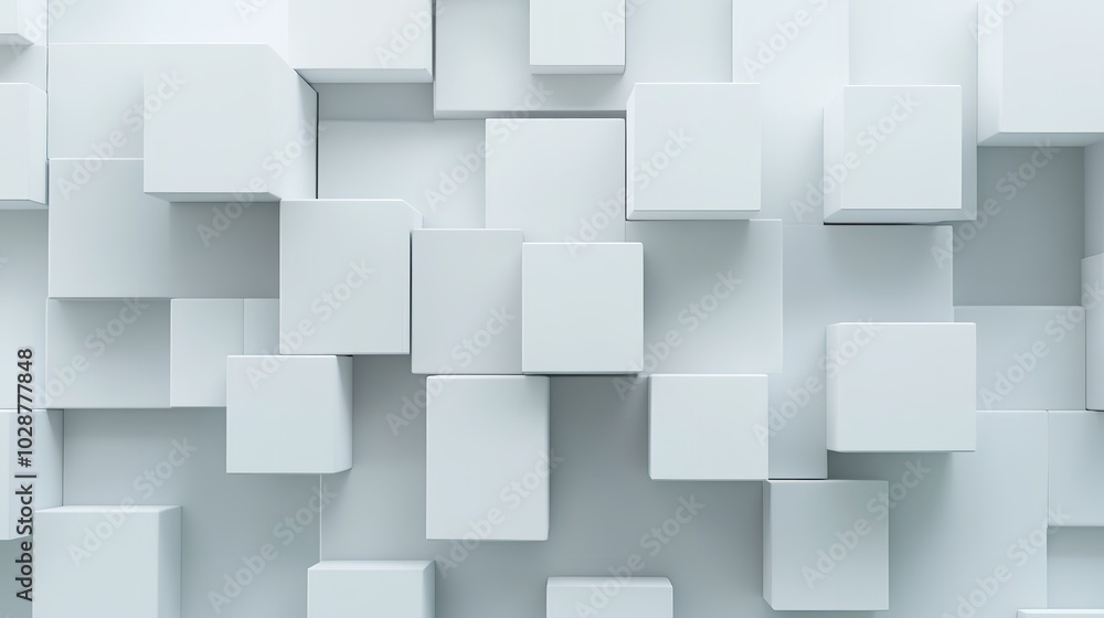 Random Shifted White Cube Boxes Block Background
Random Shifted White Cube Boxes Block Background