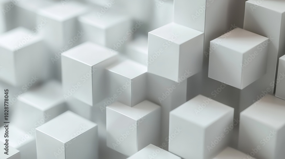 Random Shifted White Cube Boxes Block Background
Random Shifted White Cube Boxes Block Background