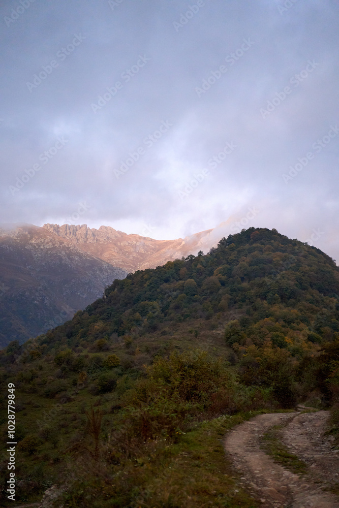 Fototapeta premium The view of Khustup Mountain, Armenia
