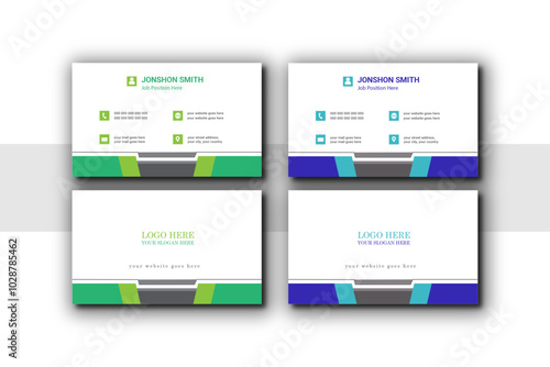 modern name card and business card.