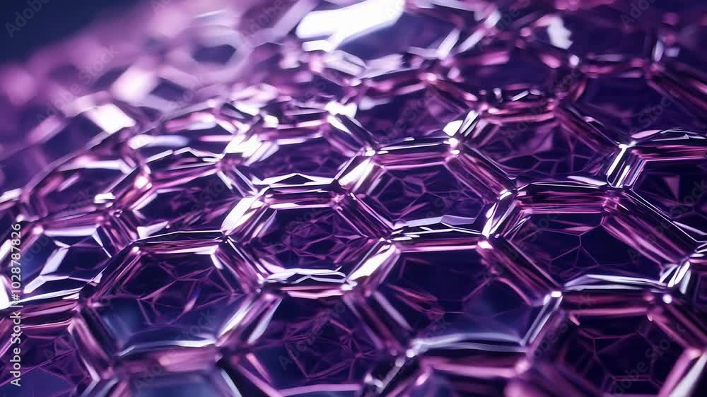 Abstract Purple Honeycomb Motion Design Abstract Purple Honeycomb Motion Design