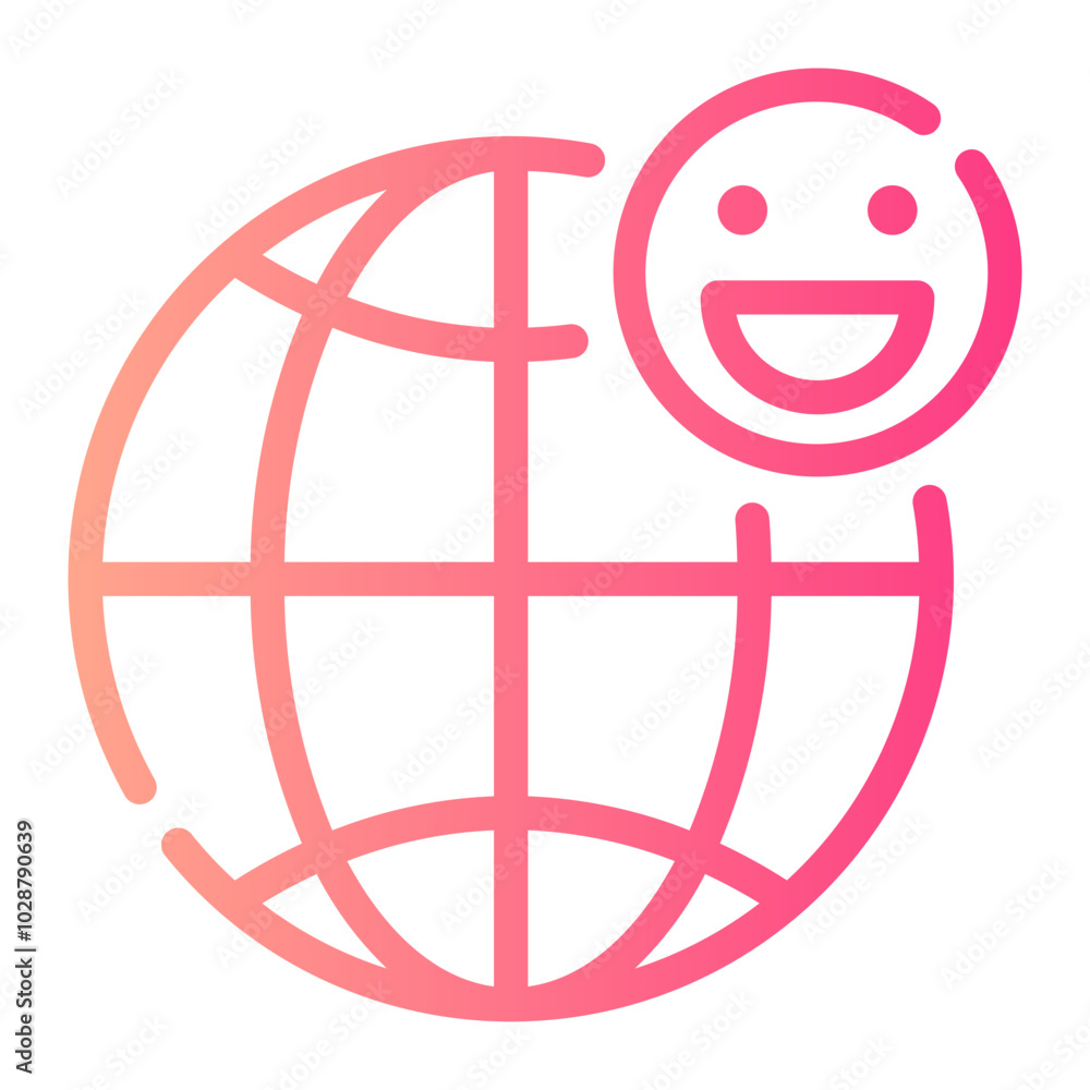 world gradient icon