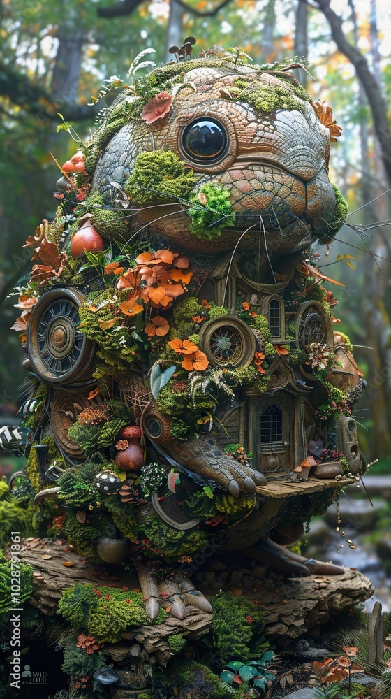 Fototapeta premium Enchanted Forest Creature: A Whimsical Fantasy Art