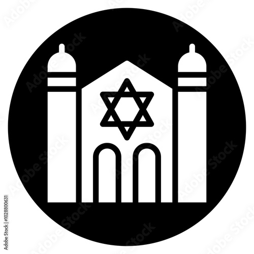 synagogue glyph icon