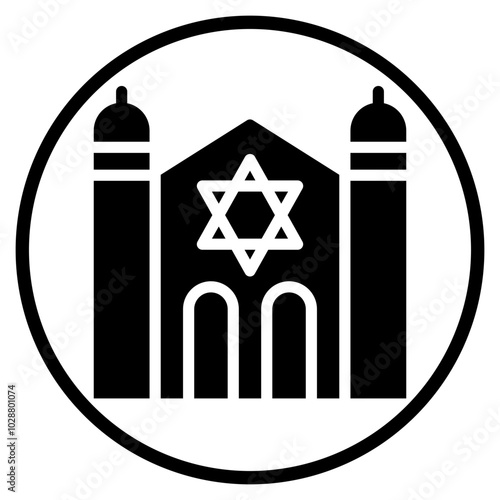 synagogue glyph icon