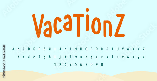 Vacation Holiday is a playful typeface with bold, rounded letters that evoke relaxation and adventure. Perfect for travel themes, it brings a fun, sunny vibe to designs like postcards.