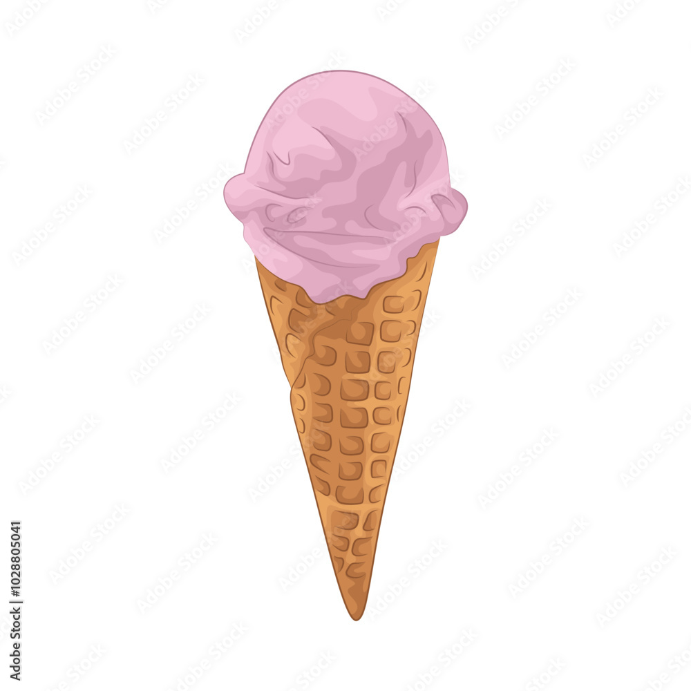 Illustration of ice cream cone Illustration of ice cream cone
