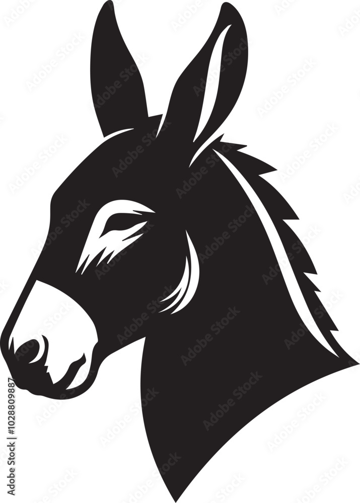 custom made wallpaper toronto digitalDonkey head silhouette vector