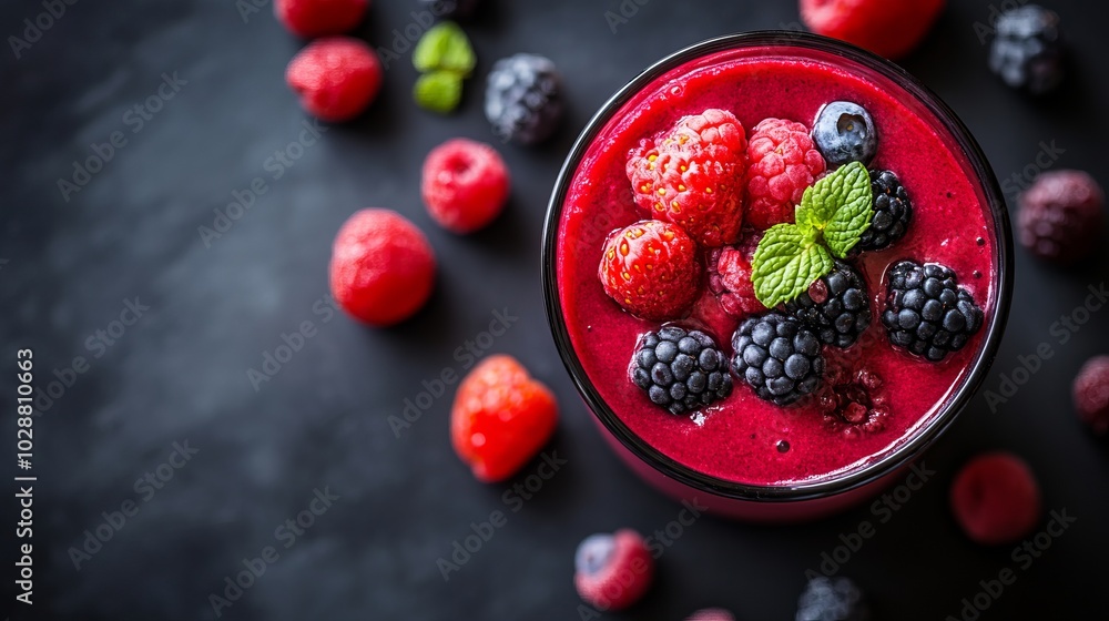 Delicious Berry Smoothie with Mint: A Healthy and Refreshing Treat Delicious Berry Smoothie with Mint: A Healthy and Refreshing Treat