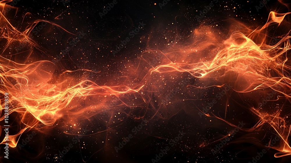 Fiery texture background with an all-encompassing blaze of flames. Fiery texture background with an all-encompassing blaze of flames.