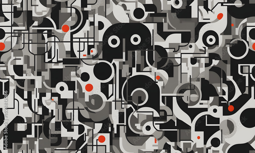 Abstract seamless geometric pattern. Abstract seamless geometric pattern.