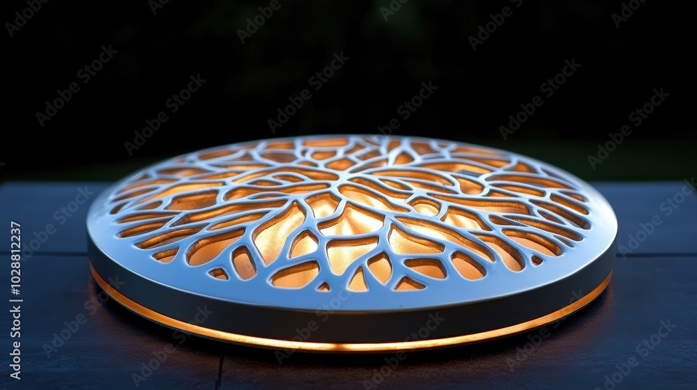 Obraz premium Illuminated Circular Design
