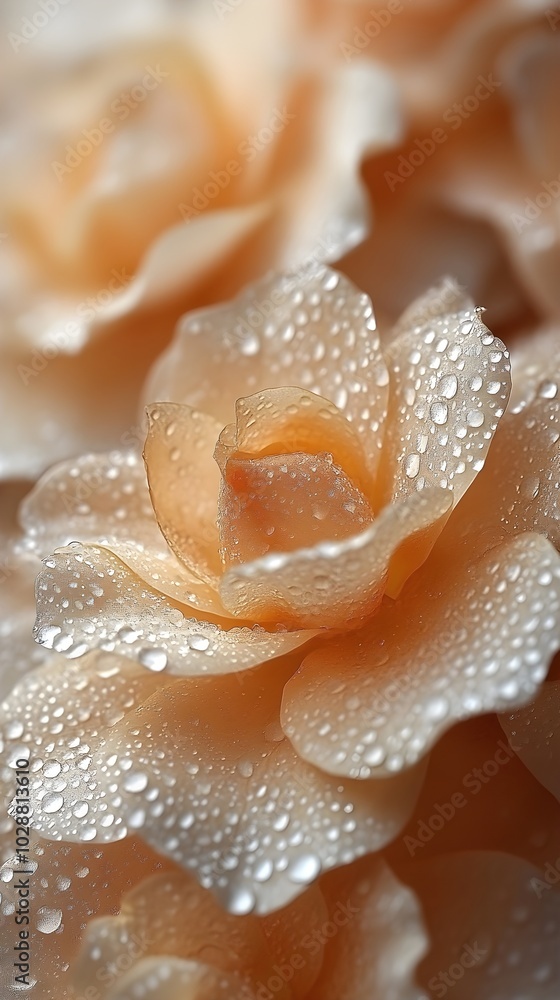 Rose blossoms in the rain: drops on delicate petals A close-up of freshly rain-drenched roses, with the water droplets sparkling on the shiny petals. Rose blossoms in the rain: drops on delicate petals A close-up of freshly rain-drenched roses, with the water droplets sparkling on the shiny petals.