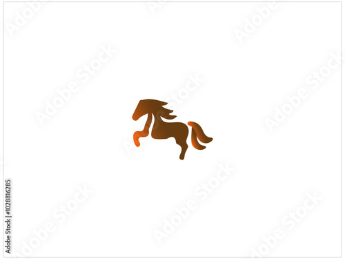 HORSE logo design ,vector, icon , illustration and isolate template .