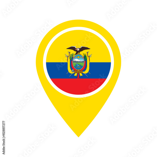 Free Download Ecuador flag location icon - GFXLoad