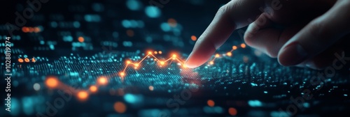 Exploring data through touch: a finger interacting with digital graphs and pa...