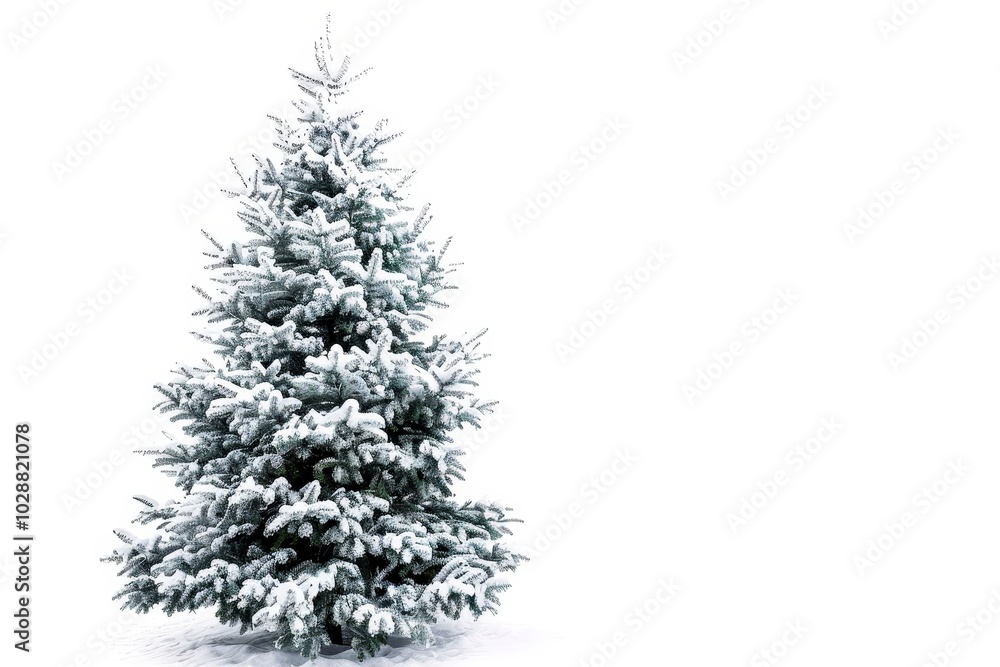 Beautiful christmas tree isolated on white background Beautiful christmas tree isolated on white background