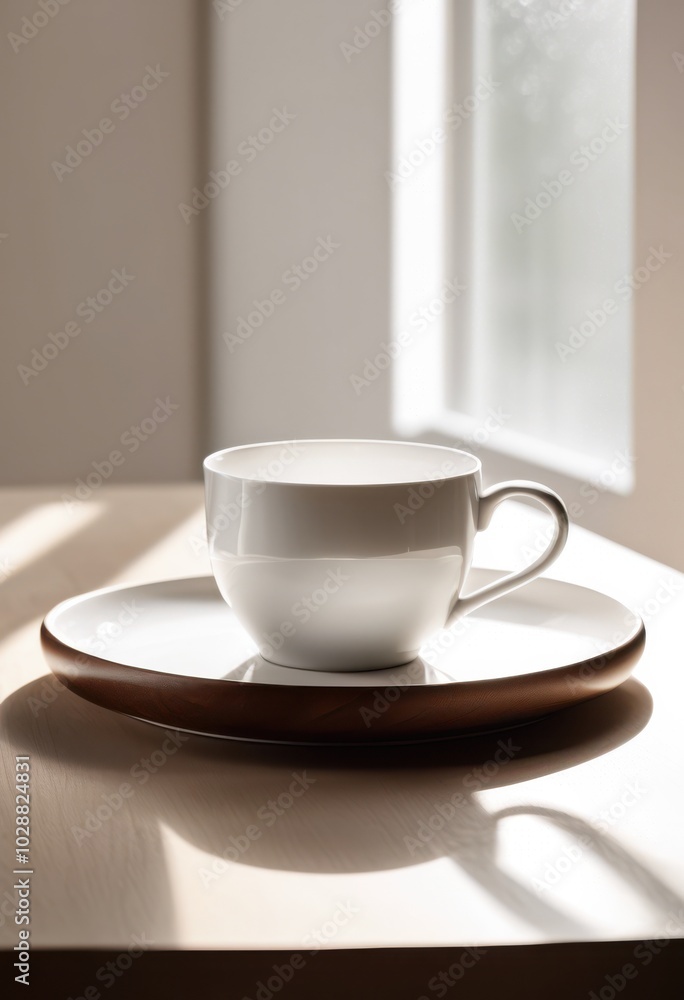 minimalist aesthetic featuring empty coffee cup resting simple table set uncluttered background, artisan, accessories, ambiance, baubles, beverages, brew minimalist aesthetic featuring empty coffee cup resting simple table set uncluttered background, artisan, accessories, ambiance, baubles, beverages, brew