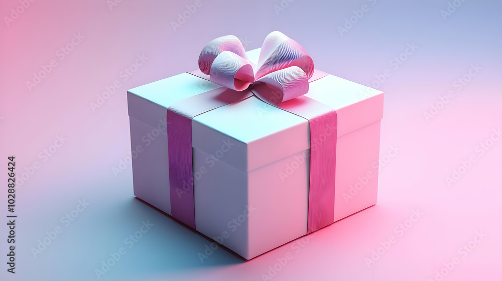 3D Plain White Gift Box with Holographic Price Reduction Animation - Wide Shot Highlights Dynamic Discount, Minimalist Background with Ample Copy Space for Promotions 3D Plain White Gift Box with Holographic Price Reduction Animation - Wide Shot Highlights Dynamic Discount, Minimalist Background with Ample Copy Space for Promotions