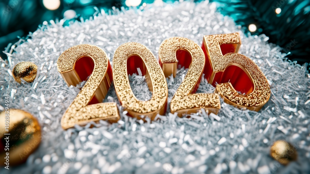 Happy New Year background and numbers 2025 year Happy New Year background and numbers 2025 year