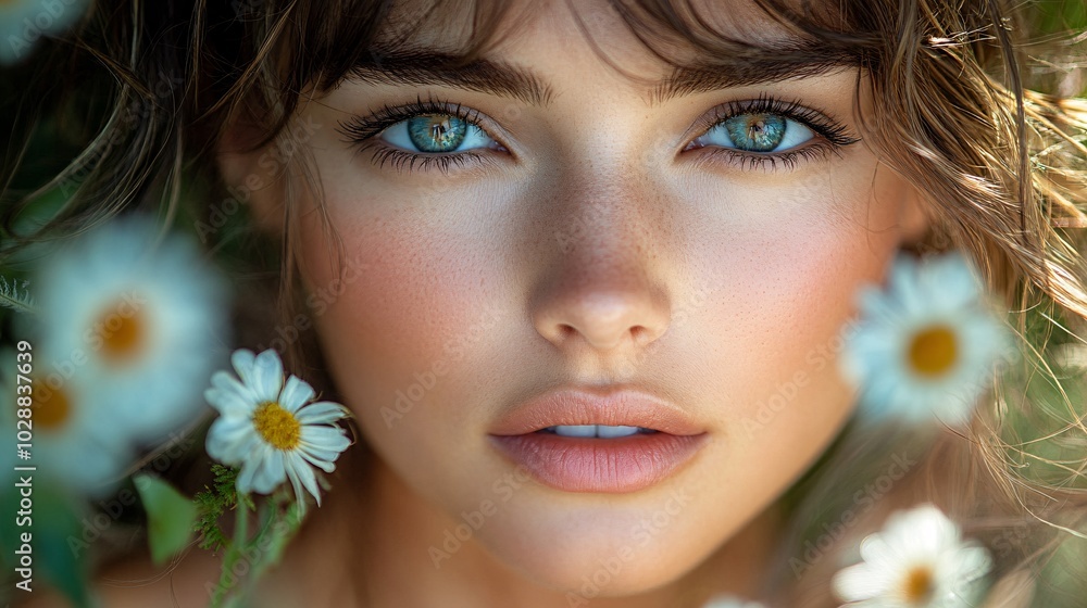 Soft Bokeh Effect Portrait with Beautiful Eyes Soft Bokeh Effect Portrait with Beautiful Eyes