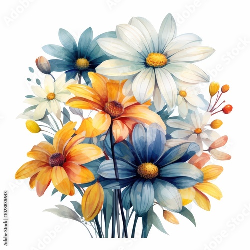 Vibrant Floral Arrangement with Various Flowers