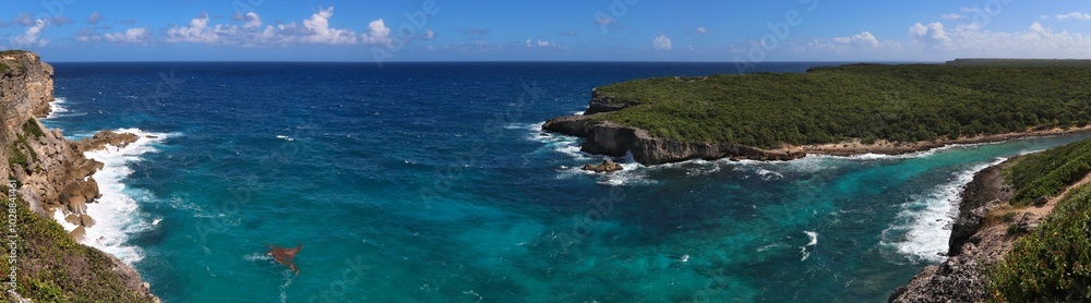 Cliffs of Porte d'Enfer in Guadeloupe Cliffs of Porte d'Enfer in Guadeloupe