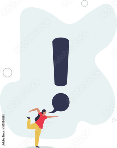 Story telling, speak out loud to draw attention and interest, fact important information or secret, caution and alert call concept.flat design with people.