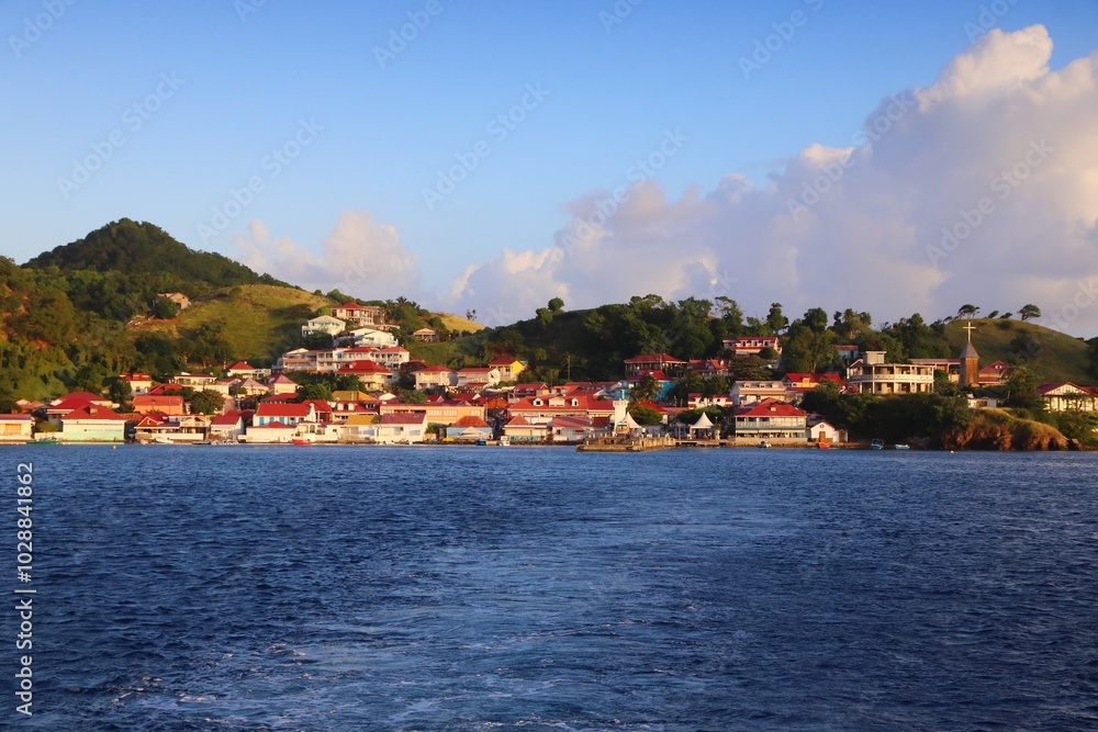 Fototapeta premium Terre de Haut town in Guadeloupe