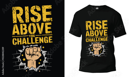 Rose Above the Challenge t-shirt design