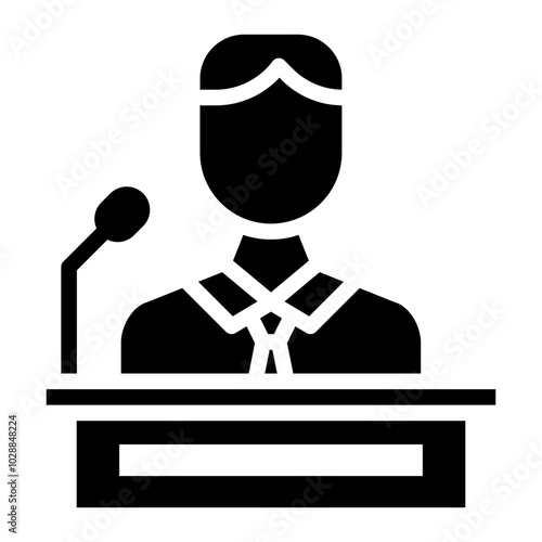Assistant Minority Leader icon vector image. Can be used for Politics.