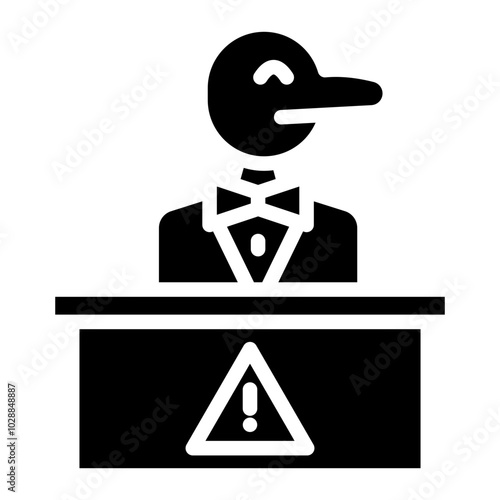 Lame Duck icon vector image. Can be used for Politics.