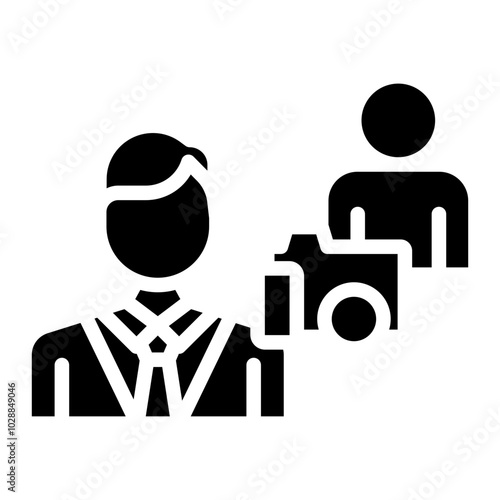 Photo Opportunity icon vector image. Can be used for Politics.