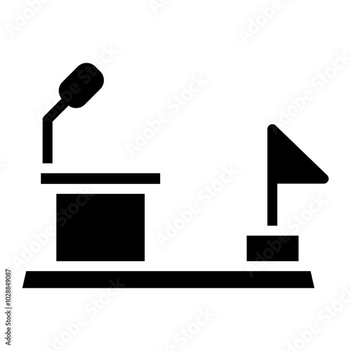 Platform icon vector image. Can be used for Politics.