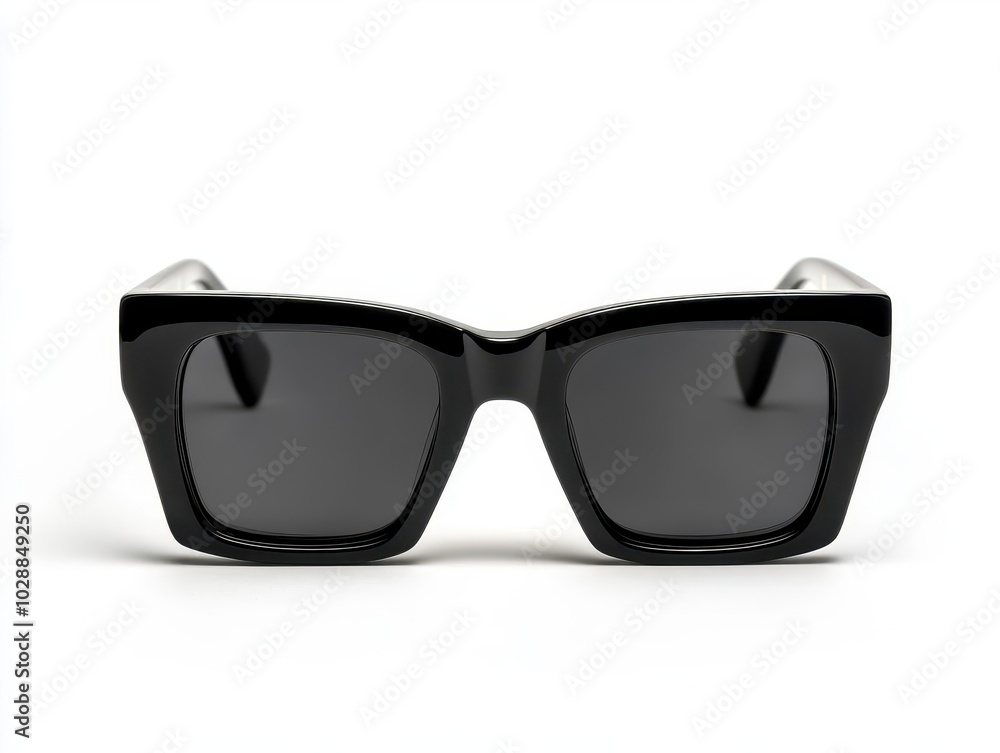 sleek black sunglasses with a glossy finish are presented front and center against a simple white background, capturing a timeless accessory that exudes style and sophistication sleek black sunglasses with a glossy finish are presented front and center against a simple white background, capturing a timeless accessory that exudes style and sophistication