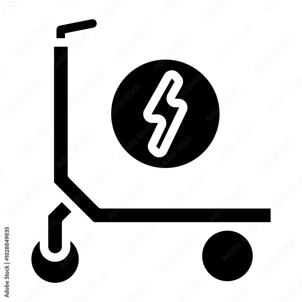 Electric Kick Scooter icon vector image. Can be used for Personal Transportation. Electric Kick Scooter icon vector image. Can be used for Personal Transportation.