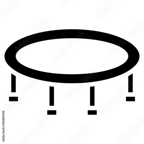 Trampoline icon vector image. Can be used for Sport Equipment.
