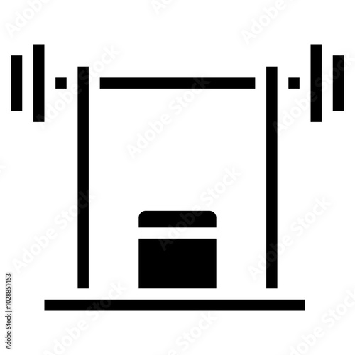 Weight Bench icon vector image. Can be used for Sport Equipment.