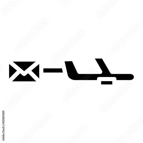 Air Mail icon vector image. Can be used for Postal Service.