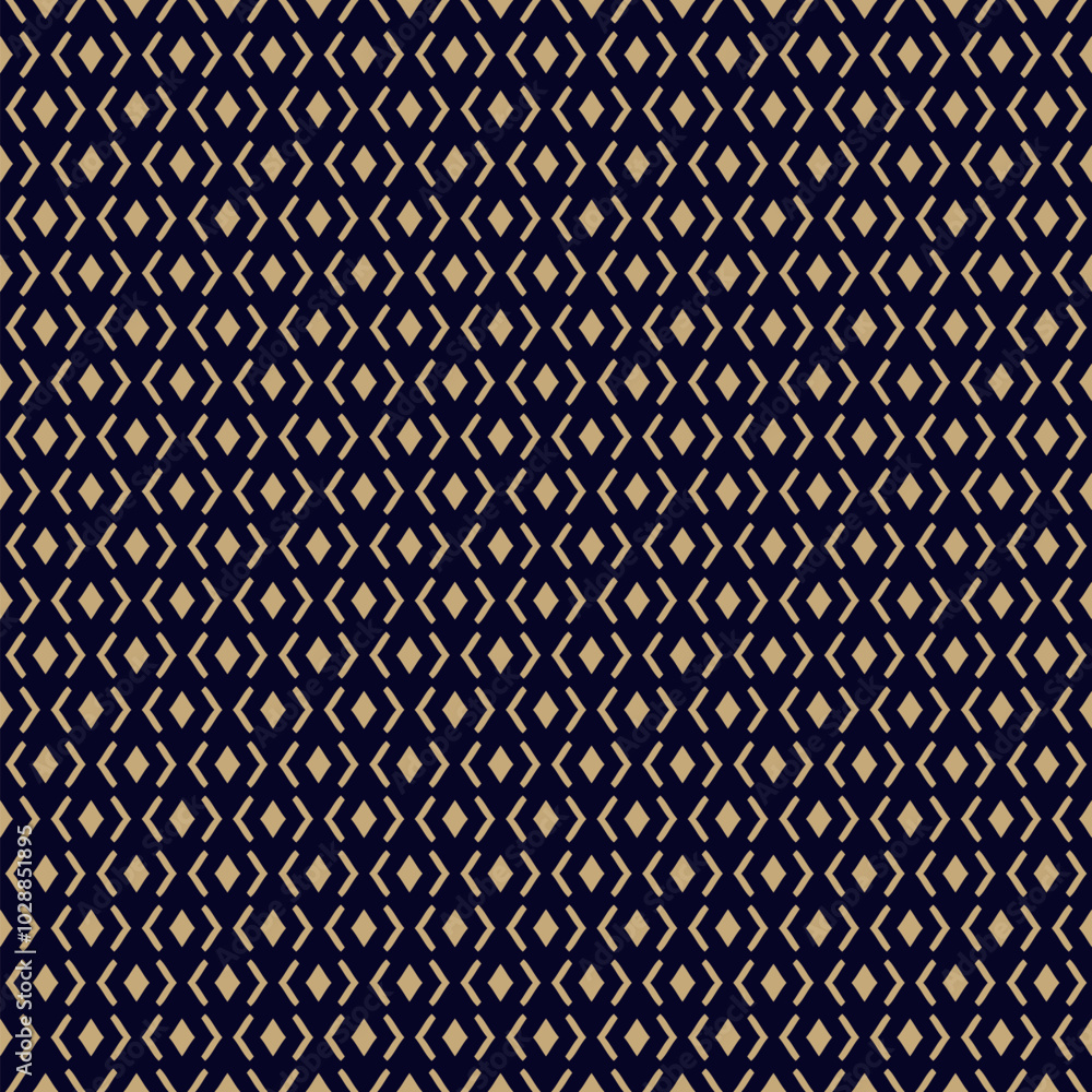 Abstract geometric seamless pattern. Golden vector background. Simple ornament with rhombuses, diamond shapes, mesh, grid. Elegant gold and black minimal ornamental texture. Repeating luxury design Abstract geometric seamless pattern. Golden vector background. Simple ornament with rhombuses, diamond shapes, mesh, grid. Elegant gold and black minimal ornamental texture. Repeating luxury design
