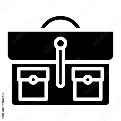 Mail Bag icon vector image. Can be used for Postal Service.