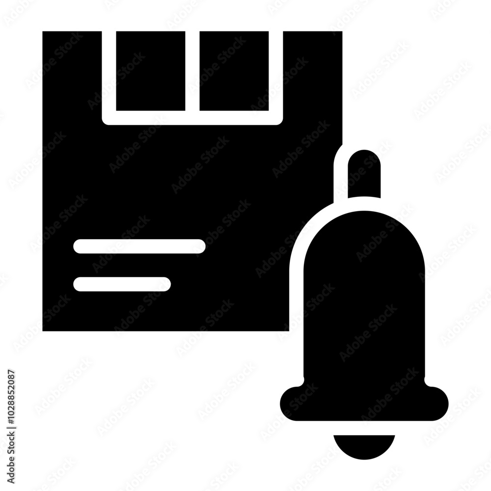 Package Notification icon vector image. Can be used for Postal Service. Package Notification icon vector image. Can be used for Postal Service.