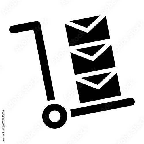 Mail Carriage icon vector image. Can be used for Postal Service.