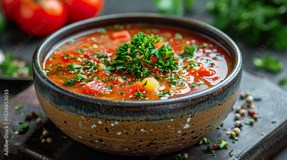 Tomato Soup with Parsley - Delicious and Healthy Recipe Tomato Soup with Parsley - Delicious and Healthy Recipe
