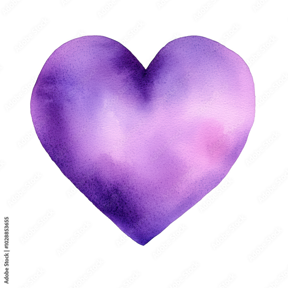 Watercolor Heart: A Symbol of Love and Affection Watercolor Heart: A Symbol of Love and Affection