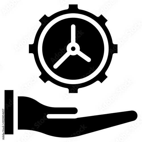 Time Management icon vector image. Can be used for Business Performance.