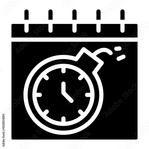 Deadlines icon vector image. Can be used for Action Plan.