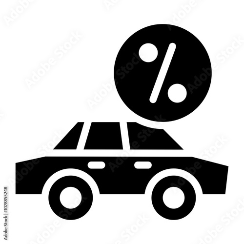 Auto Loan icon vector image. Can be used for Loan.