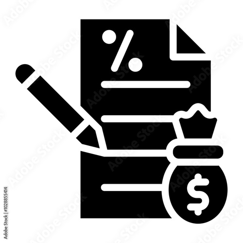 Loan Application icon vector image. Can be used for Loan.