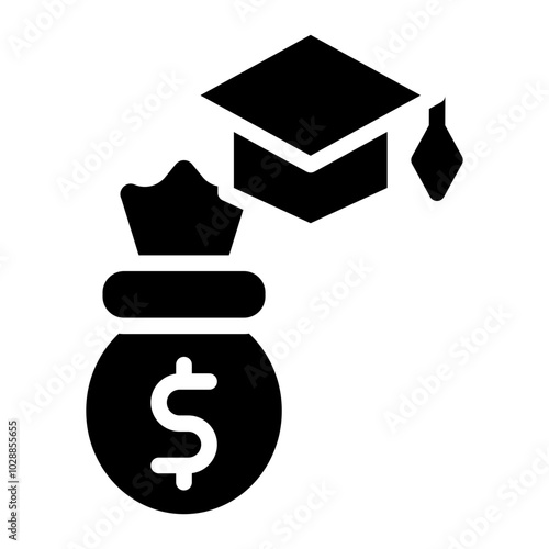 Student Loan icon vector image. Can be used for Loan.